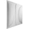 Ekena Millwork Saturn EnduraWall Decorative 3D Wall Panel, White, 19 5/8"W x 19 5/8"H WP20X20SAWH - alternate 6